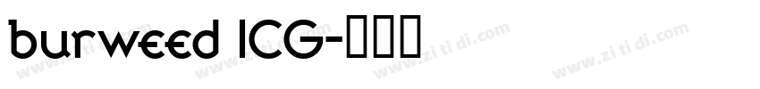 burweed ICG字体转换